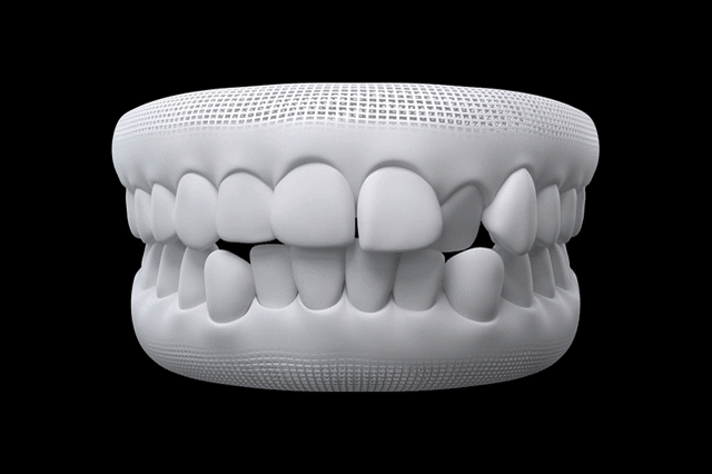 Invisalign teeth moving simulation